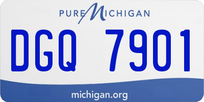 MI license plate DGQ7901