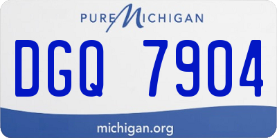 MI license plate DGQ7904