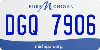 MI license plate DGQ7906