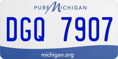 MI license plate DGQ7907