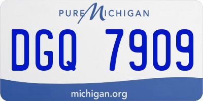 MI license plate DGQ7909