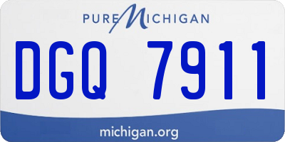 MI license plate DGQ7911