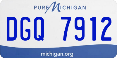 MI license plate DGQ7912