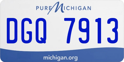 MI license plate DGQ7913