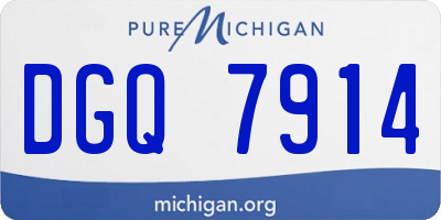 MI license plate DGQ7914