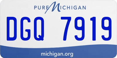 MI license plate DGQ7919
