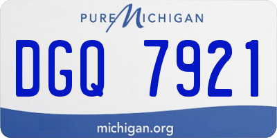 MI license plate DGQ7921