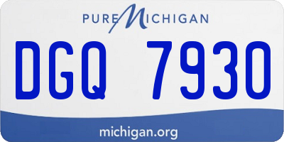 MI license plate DGQ7930
