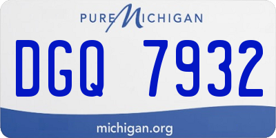 MI license plate DGQ7932