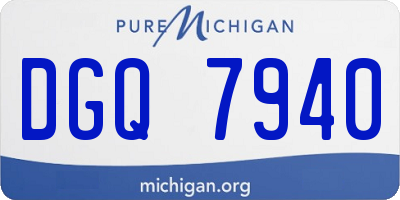 MI license plate DGQ7940