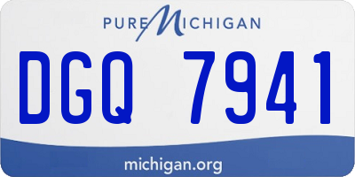MI license plate DGQ7941