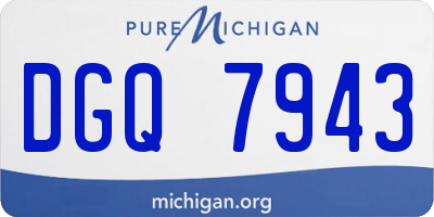 MI license plate DGQ7943