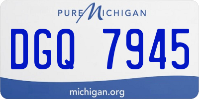 MI license plate DGQ7945