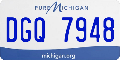 MI license plate DGQ7948