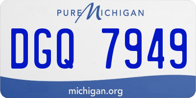 MI license plate DGQ7949