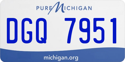 MI license plate DGQ7951