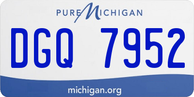 MI license plate DGQ7952