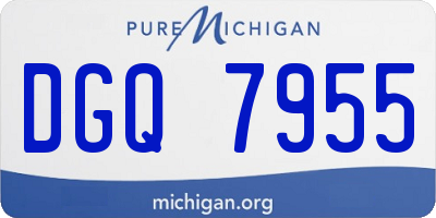 MI license plate DGQ7955