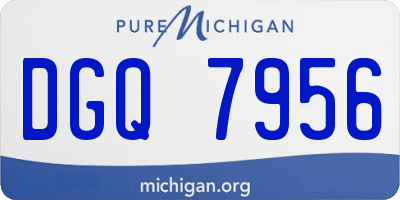 MI license plate DGQ7956