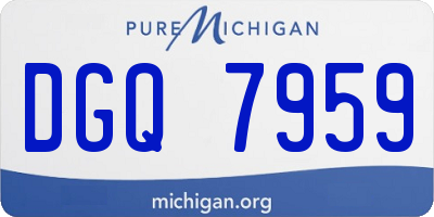 MI license plate DGQ7959