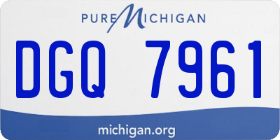 MI license plate DGQ7961
