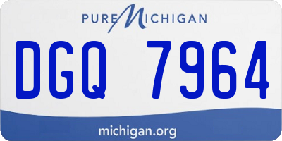 MI license plate DGQ7964