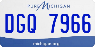 MI license plate DGQ7966