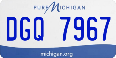 MI license plate DGQ7967