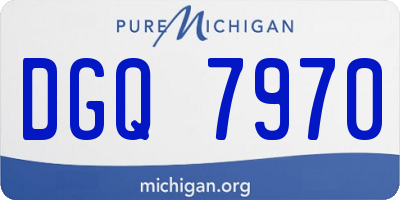 MI license plate DGQ7970