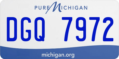 MI license plate DGQ7972