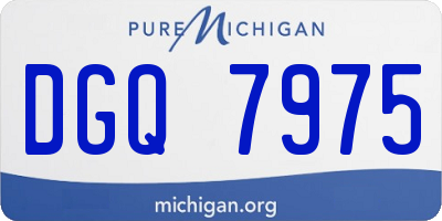 MI license plate DGQ7975