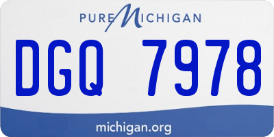 MI license plate DGQ7978