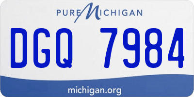 MI license plate DGQ7984