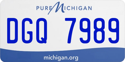 MI license plate DGQ7989