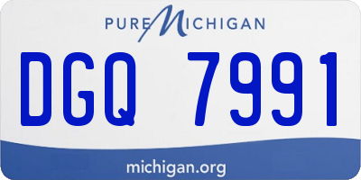 MI license plate DGQ7991