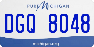 MI license plate DGQ8048