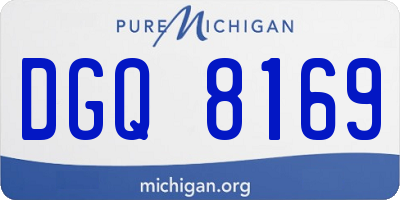 MI license plate DGQ8169