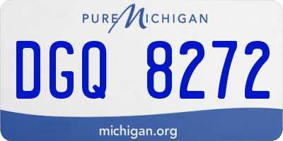 MI license plate DGQ8272