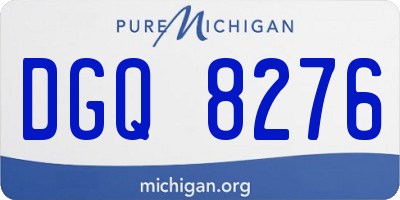MI license plate DGQ8276