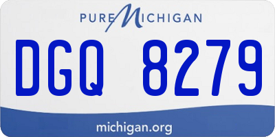 MI license plate DGQ8279