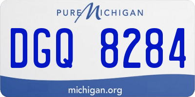 MI license plate DGQ8284