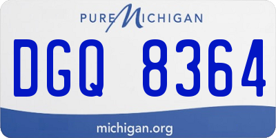 MI license plate DGQ8364
