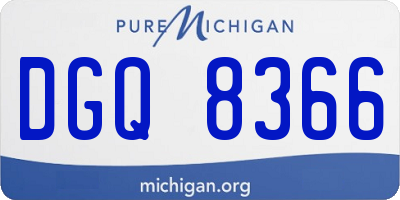 MI license plate DGQ8366