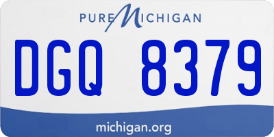 MI license plate DGQ8379