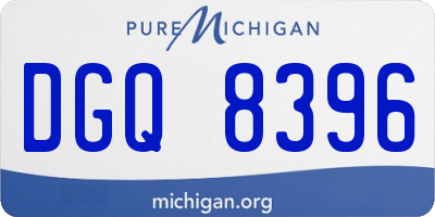 MI license plate DGQ8396