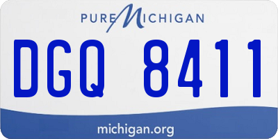 MI license plate DGQ8411