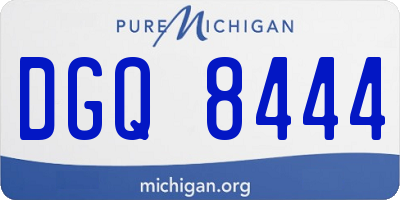 MI license plate DGQ8444