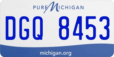 MI license plate DGQ8453