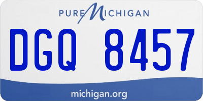 MI license plate DGQ8457