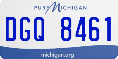 MI license plate DGQ8461